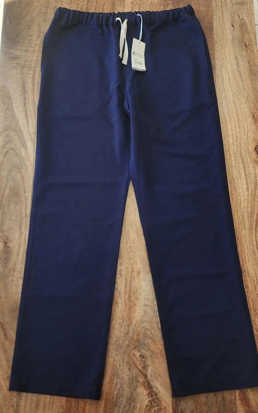 FIGS Pisco Basic Pants Mens Medium Navy Technical Collection Scrubs Workwear